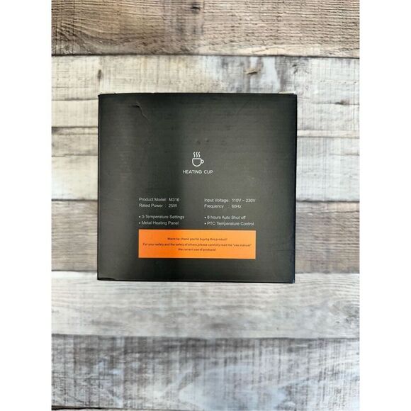 NIB Black Mug Warmer for Glass, Metal, Plastic, Ceramic Cups - Picture 3 of 4